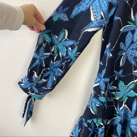 MARE MARE Blue Floral Felix Flounce Dress! Anthropologie Small - Picture 5 of 11